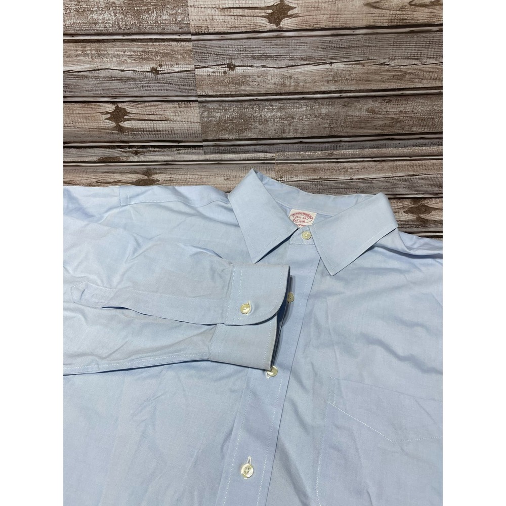 Brooks Brothers Men's Dress Shirt Light Blue 16.5-34